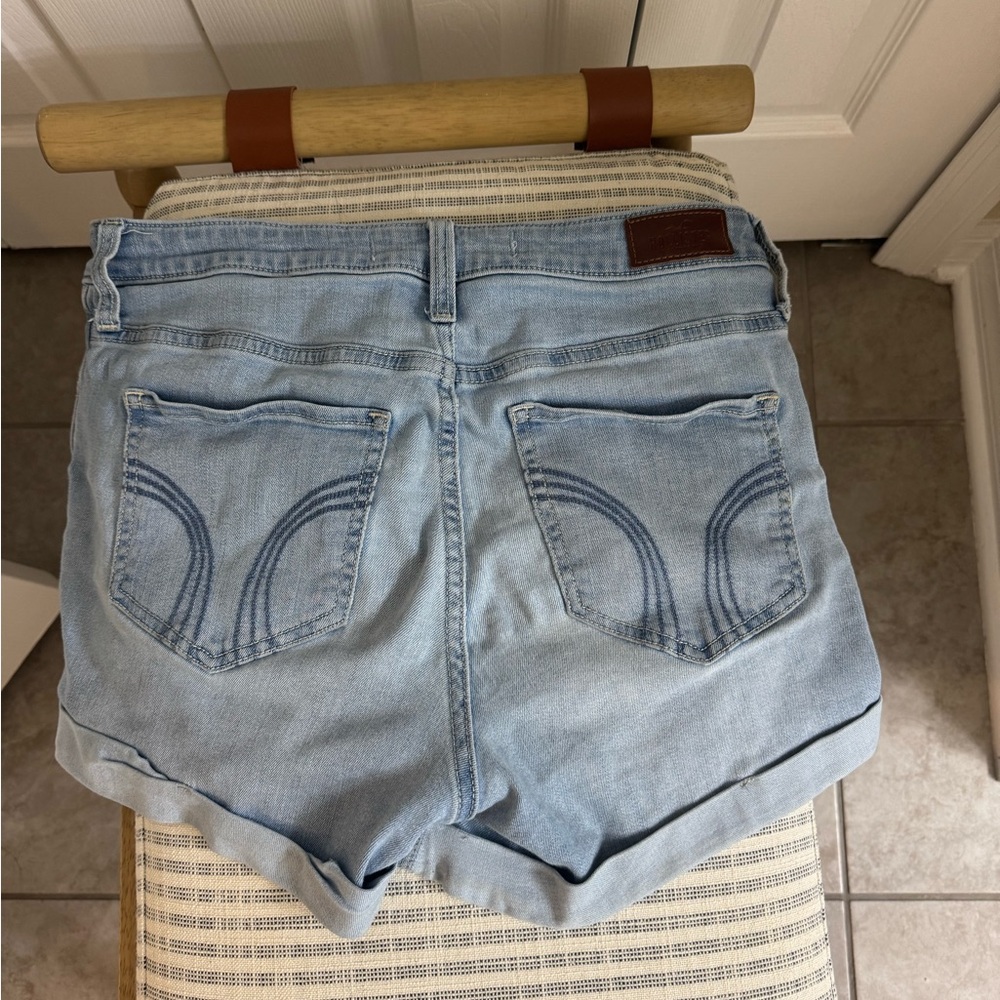 Hollister Light Blue High Rise Women's Shorts
